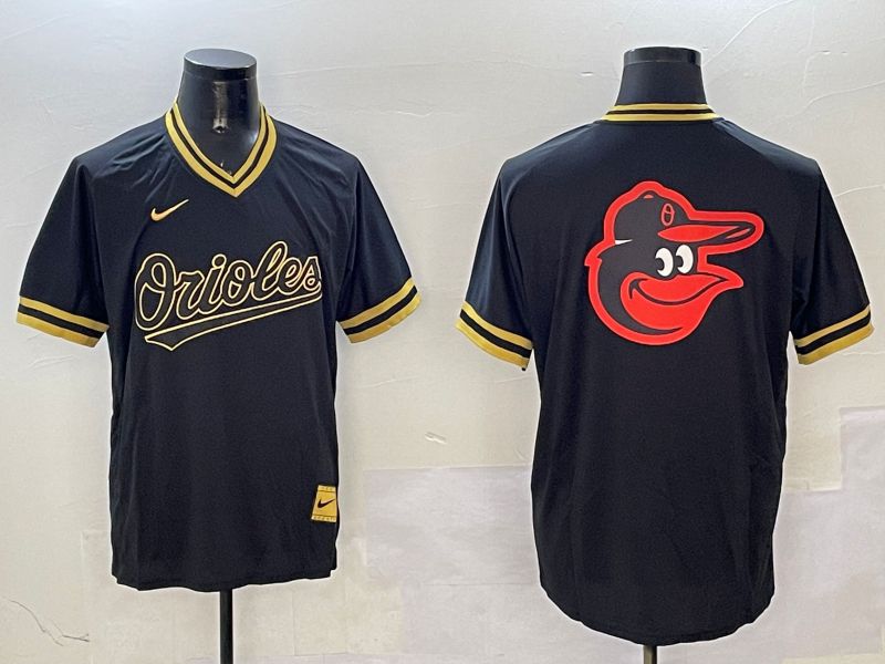 Men Baltimore Orioles Blank Black Gold Game 2025 Nike MLB Jersey style 7